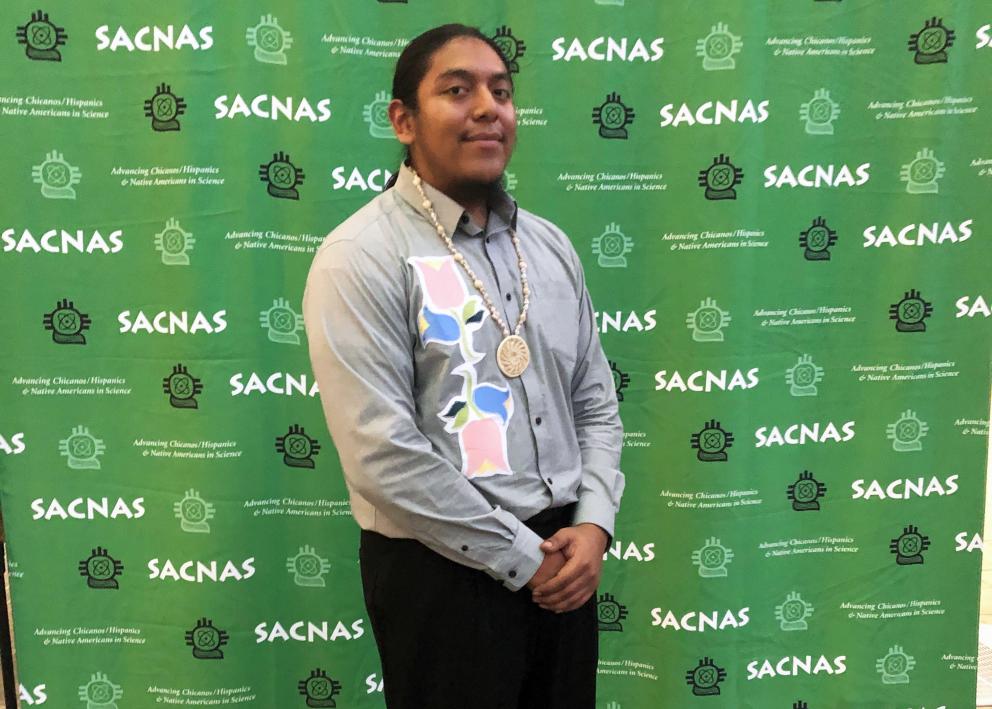 Participant poses for picture at 2020 SACNAS Conference